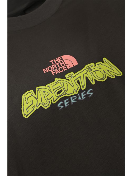 T-shirt oversize Expedition Celebration in cotone Antracite The North Face | NF0A8E3CRHI1